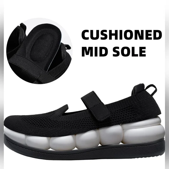 KEFUWU Wide Toe Orthopedic Walking Shoes | Size 9 (Fits 9.5) | Worn Once - Picture 4 of 10